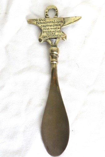 Vintage brass shoe - shoe, horn