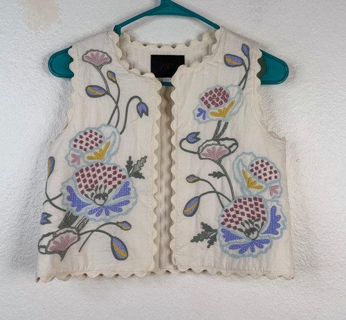 Zara girls quilted vest white - zara,