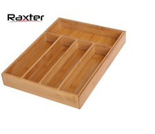 Bamboo Expandable Wooden Cutlery Tray Holder Tidy Drawer Draw Organiser Storage
