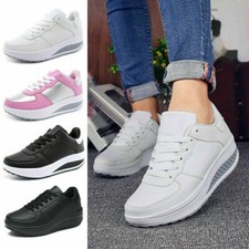 Women Soft Platform MBT Shoes Shape Ups Toning Fitness Walking Sport Sneakers AU