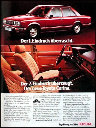1978 toyota carina - toyota, de