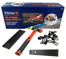 Vitrex Pro Laminate Flooring Instillation Tool Kit Hammer Pull Bar & 30 Spacers