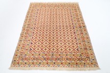 5 x 6 ft Tribal Area Carpet Beige Kilim Afghan Hand Knotted Wool Living Room Rug