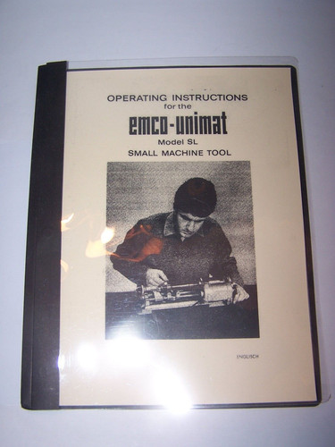Unimat operators instructions - unimat,