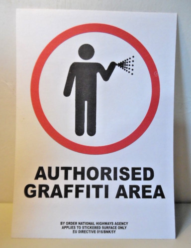 Banksy authorised graffiti - authorised,