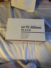 Canon EF 75-300mm f/4-5.6 III Zoom Lens Brand New In The Box
