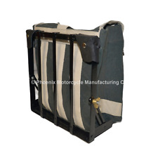 WD MOTORCYCLE PANNIER FRAME & BAG SET FOR BSA  ARIEL MATCHLESS ETC - UK SUPPLIED