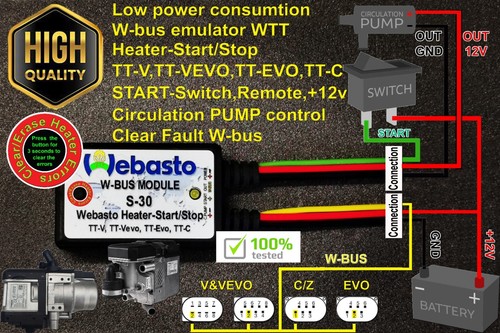 Webasto thermo top bus - webasto, w-bus