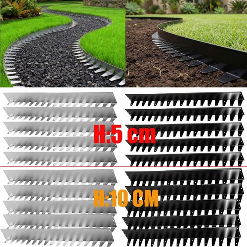 Galvanised steel lawn edging - lawn,