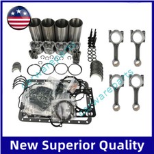 4TNE94 Overhaul Rebuild Kit/4PCS connecting rod compatible for Yanmar Engine