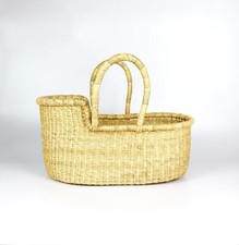 Natural Brown Doll Mini Moses Basket