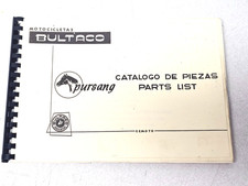 Bultaco Pursang Factory Parts Manual Catalog List   MK11 250 370 Model 206 & 207