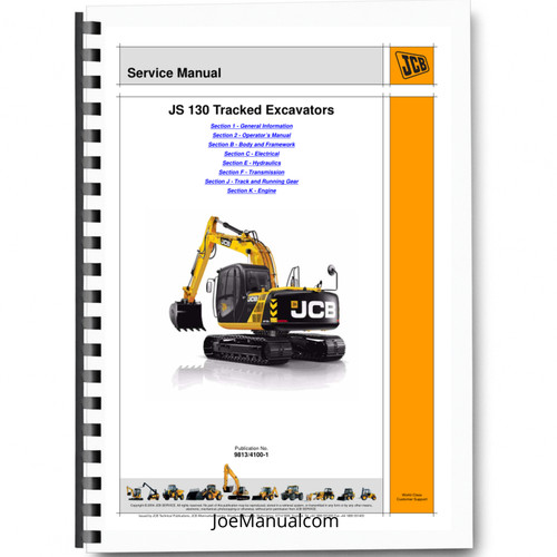 Jcb js130 excavator - jcb, t3