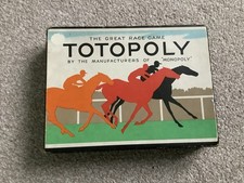 TOTOPOLY Vintage  Waddington's Family Party Horse Racing Board Game 