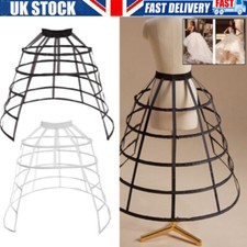 Crinoline Underskirt Petticoat Cage 5 Hoops for Women Girls Hoop Skirt UK!