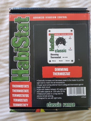 Habistat dimming thermostat - dimming,