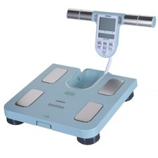 4015672104068 Omron BF511 Square Turquoise Electronic personal scale OMRON