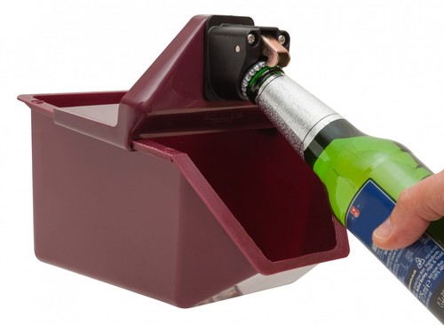 Bottle opener and catcher - bottle,