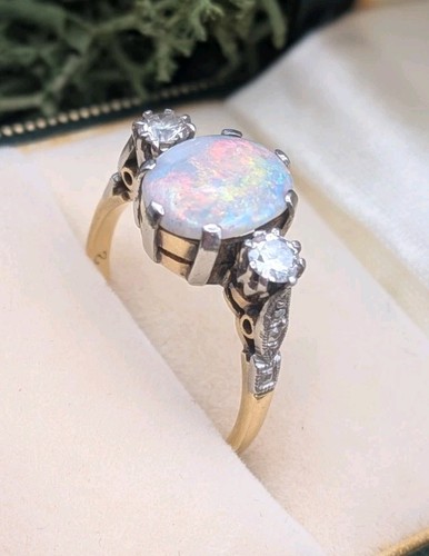 Ladies antique 18ct - 18ct, platinum