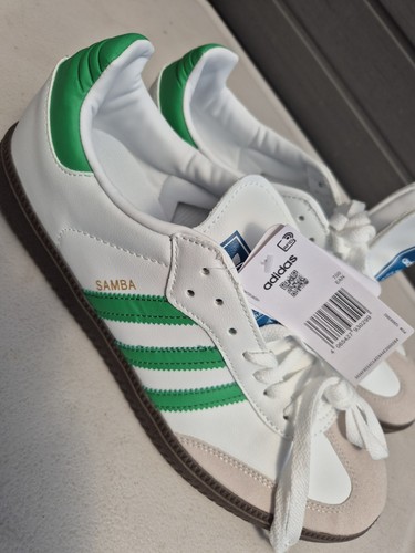 Adidas samba white green - samba,