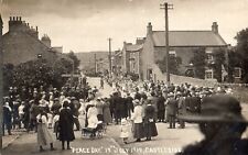 CASTLESIDE NEAR CONSETT. "PEACE DAY" 1919 BY W.BAINBRIDGE, CASTLESIDE