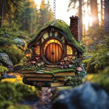 Hobbit Shire Book Cottage Faux