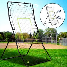 49*35" Training Aids Rebounder Net Soccer Baseball Football Adjust Pitch Back 