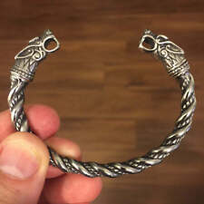 Fashion Norse Vinking Silver Wolf Bracelets for Men Retro Dragon Bangles Jewelry