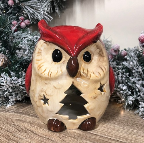 Red ceramic christmas - red,