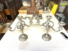 Vintage original Pair of matching candelabras