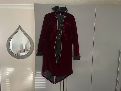 Men victorian red tailcoat - victorian,
