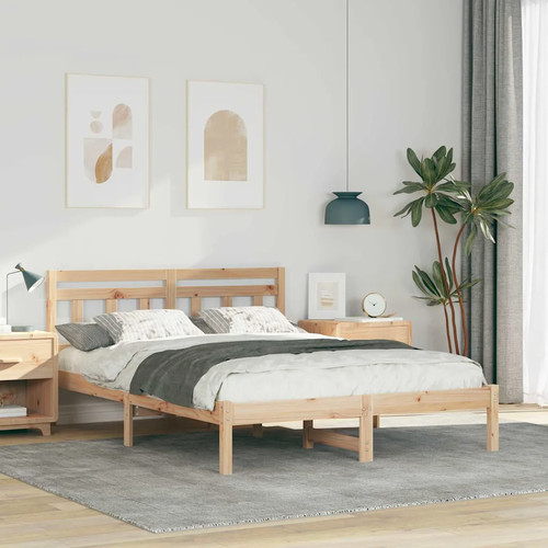 Walplus brown double bedstead - walplus,