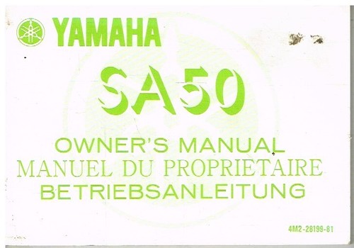 Yamaha orig 1981 owners - 50,