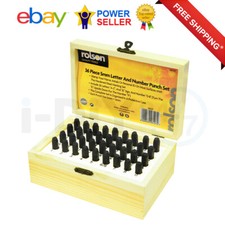 36Pc 5mm Alphabet & Number Name Personal Marking Tool Kit Letter Punch Stamp Set