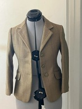 Shires Child’s Huntingdon Green Tweed Show / Hacking Jacket Size 26 IMMACULATE