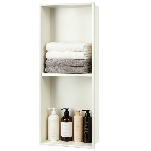 Stainless steel shower niche - steel,