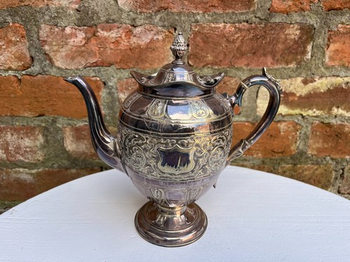 Antique silver plated tea - antique,