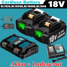 2x 18V 6Ah 8Ah 12Ah for Makita Battery BL1860B BL1850 197422-4 BL1830 LED Charger