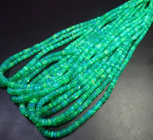 Natural green opal - green,