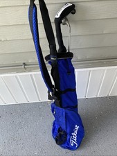 Titleist Sunday Blue Lightweight 2-Divider Pencil Shoulder Golf Club Carry Bag