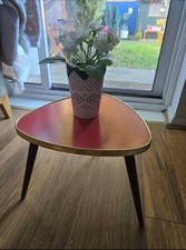 Mid Century Red Kidney Shape