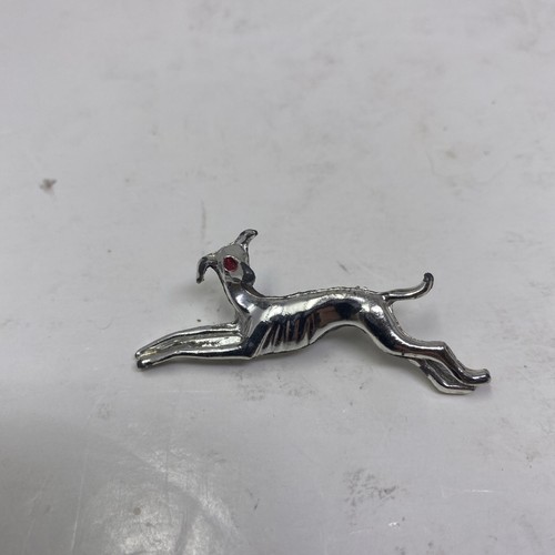 Vintage silvertone whippet dog - whippet,