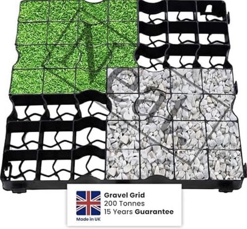 Gravel grass grid - x,