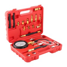 Universal Fuel Injection Gauge Pressure Tester Test Kit Car System Pump Tools