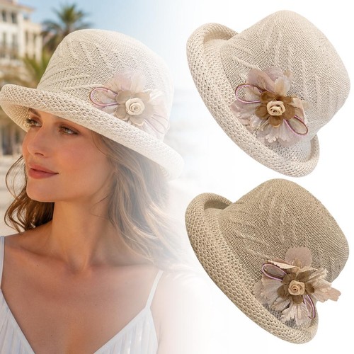 Ladies hat elegant foldable - hat,