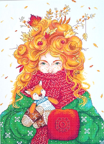 Red head count cross - head, 14