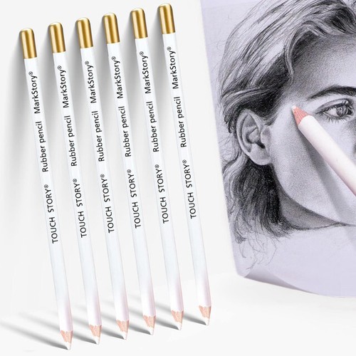 6pcs eraser rubber pencils for - rubber,