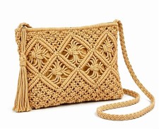 Womens Boho Macrame Handbag