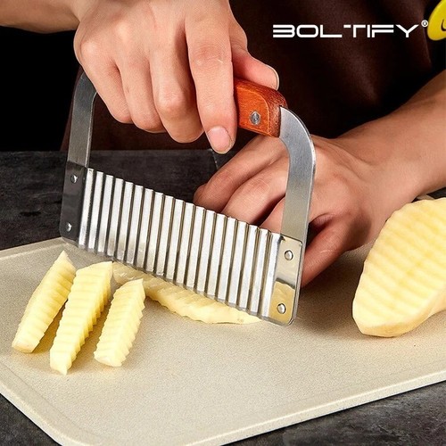 Crinkle cutter wavy potato - crinkle,
