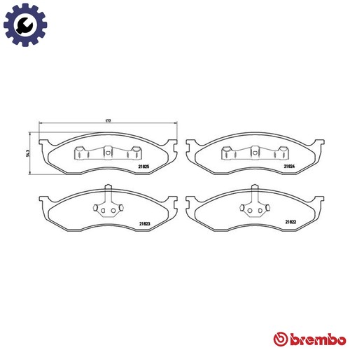 Brake pad set - set,